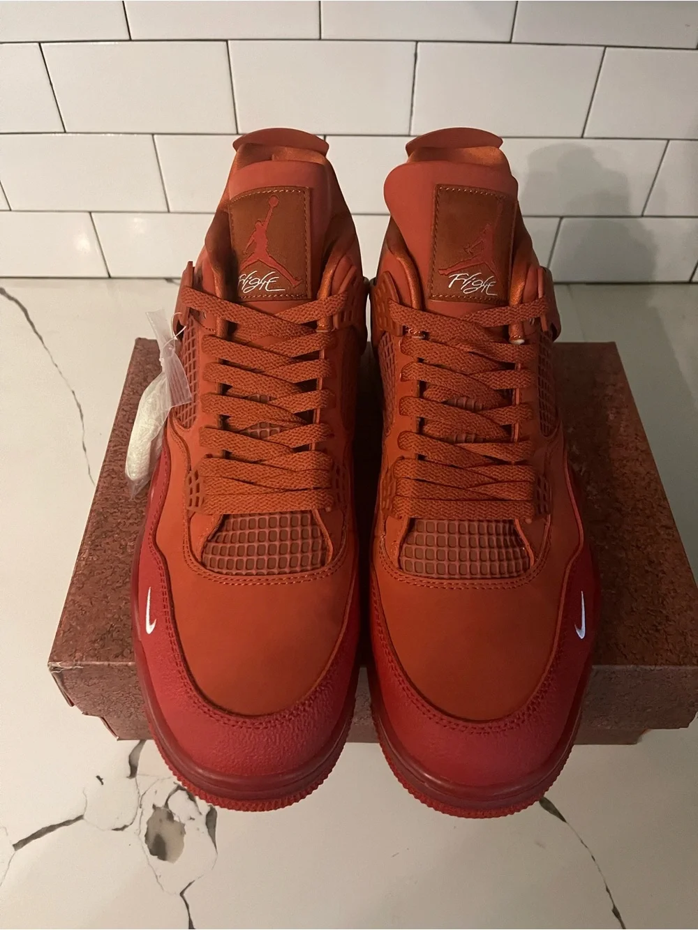 Men’s Retro 4 Brick By Brick Size 14.